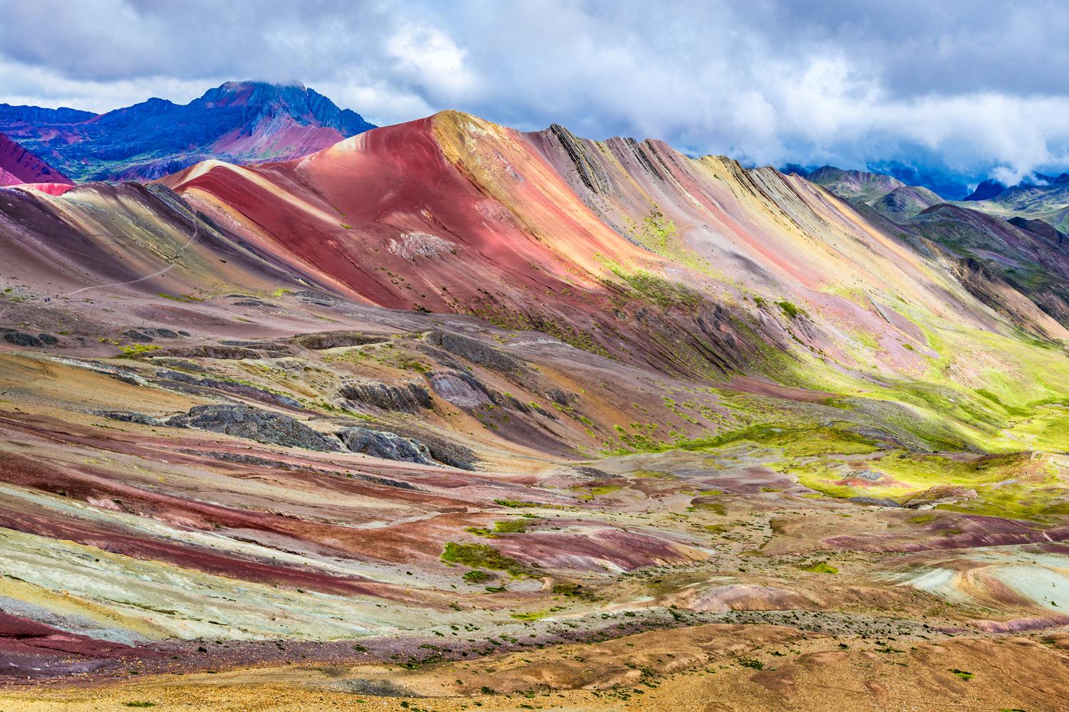Rainbow Mountain in the afternoon